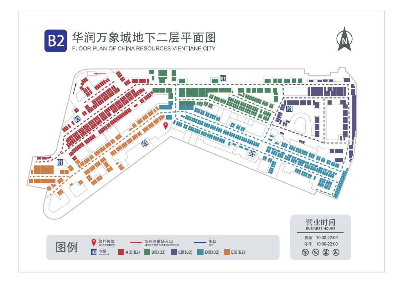 华润万象城地库平面图绘制